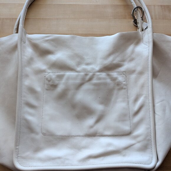 AUTH Proenza Schouler Extra Large Super Glass Tote Bag Ivory Leather Certificate - Picture 11 of 16